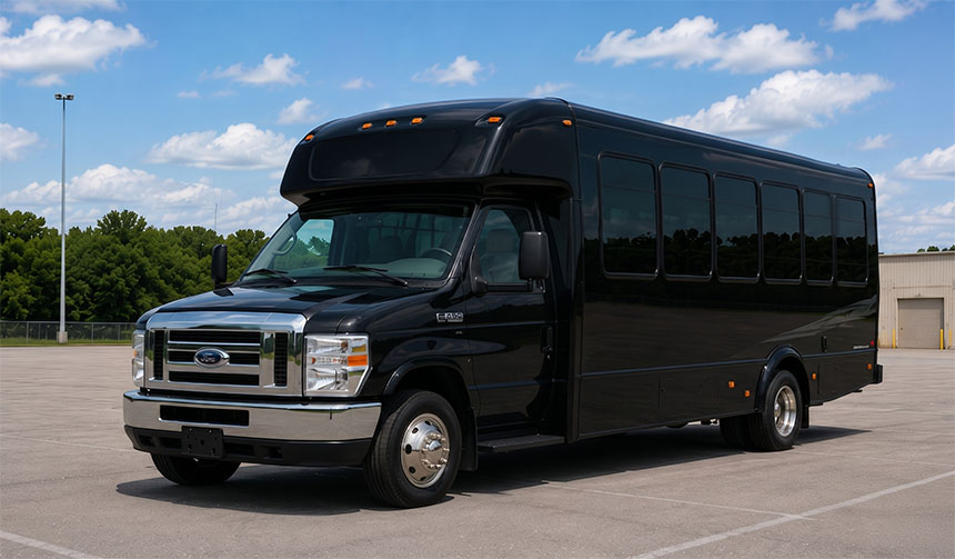 20-passenger minibus available for charter in Asheville, NC